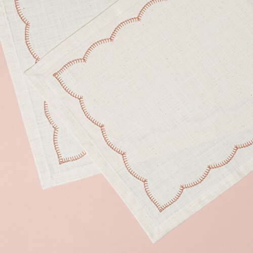 Resim Linens Morby 2'li 35x45 cm Peçete Naturel Kiremit
