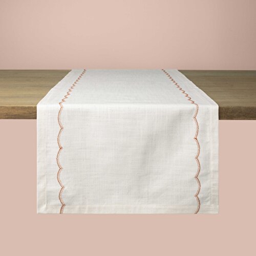 Resim Linens Morby 50x170 cm Runner Naturel Kiremit
