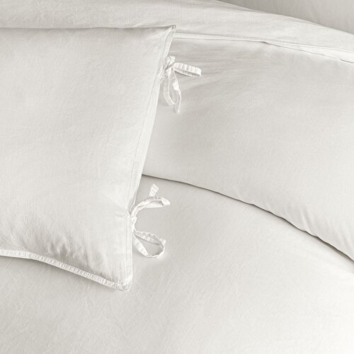 Resim Linens Premium Hemlin Nevresim Takımı Beyaz