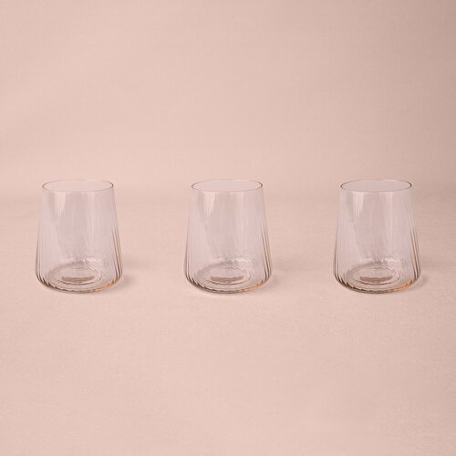 Resim Linens Coral 3'lü 420 ml Meşrubat Bardağı Somon