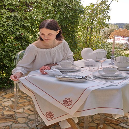 Resim Linens Coral 3'lü 435 ml Kadeh Somon