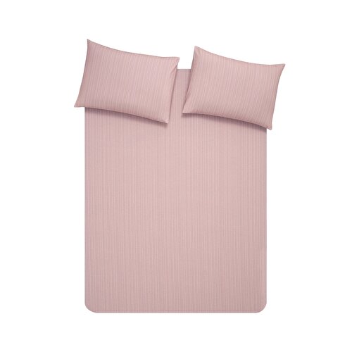 Resim Taç Butik Soleıl Pamuk Çift Kişilik Çarşaf Pudra