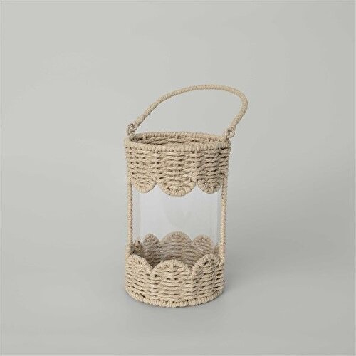 Resim Linens Straw 14x14x36 cm Fener Natural