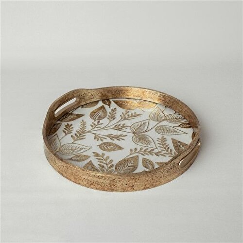 Resim Linens Pollen Pvc-Cam 32 cm Dekoratif Gold