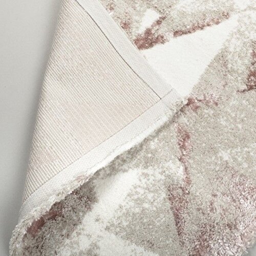Resim Linens Triza 2'li 60x100 / 50x60 cm Banyo Paspas Seti Rose