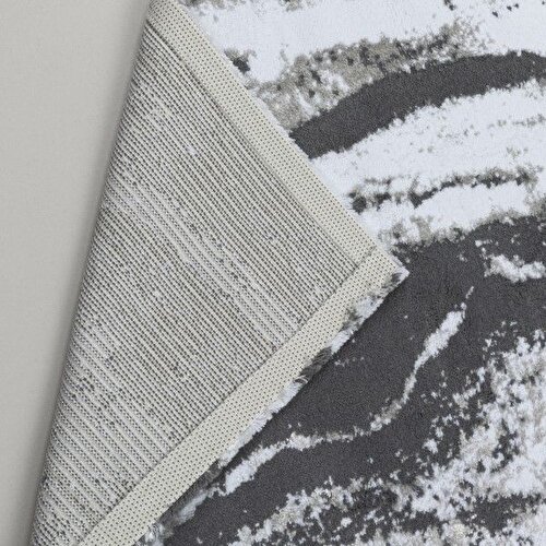Resim Linens Stone 2'li 60x100 / 50x60 cm Banyo Paspas Seti Gri