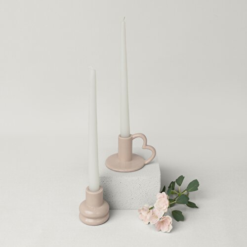 Resim Linens Bovia 11,5x9x7 cm Mumluk Bej