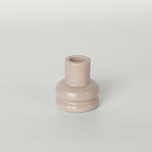 Resim Linens Sancia 6x6x7 cm Mumluk Bej