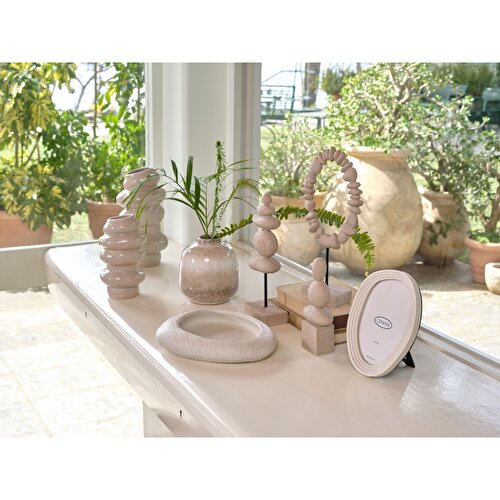 Resim Linens Lucio 25x21x6 cm Dekoratif Tabak Natural