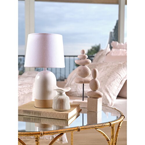 Resim Linens Gino 8x8x9,5 cm Vazo Natural