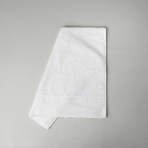 Resim Linens İvory Pamuk Havlu 50X85 cm Beyaz