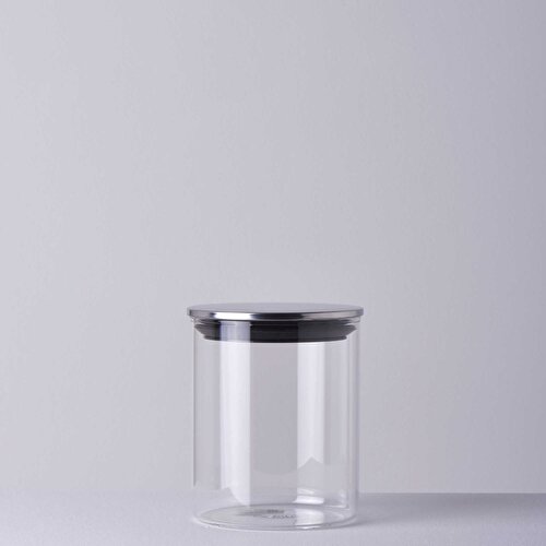 Resim Linens Basic Cam-Metal Kapak 10x10x13 cm Kavanoz