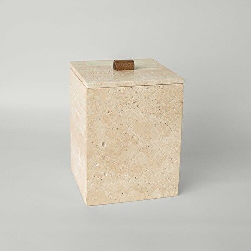 Resim Linens Marble 20x20x29 cm Çöp Kovası