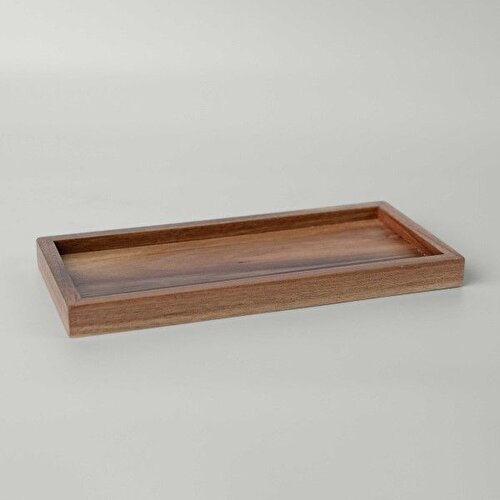 Resim Linens Marble 26x12x2 cm Banyo Tepsisi
