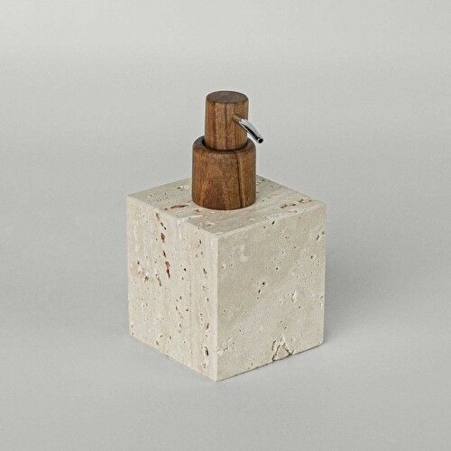 Resim Linens Marble 8,3x8,3x15,2 cm Sıvı Sabunluk