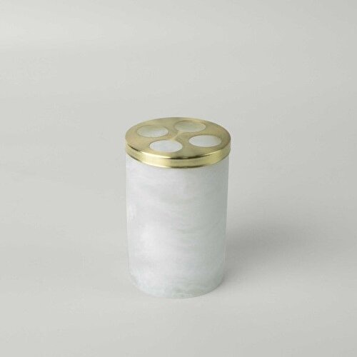 Resim Linens Alabaster Diş Fırcalık 7,3X7,3 Cm