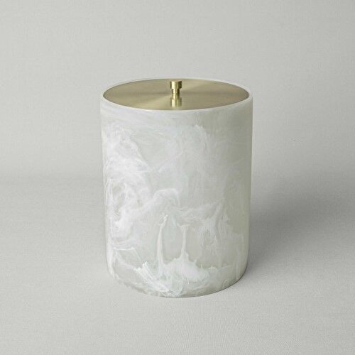Resim Linens Alabaster Çöp Kovası 19,9X19,9 Cm