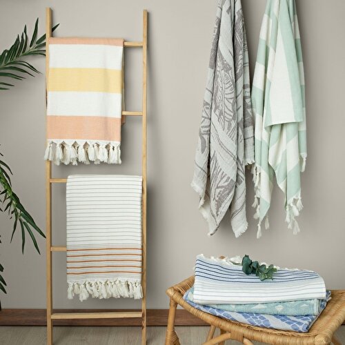 Resim Linens Nossa Plaj Havlusu 90X170 cm Sarı