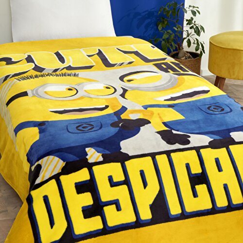 Resim Lisanslı Minions 4 Tek Kişilik Battaniye