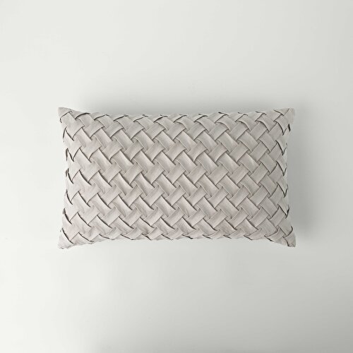 Resim Linens Arvis 30x50 cm Kırlent Kılıfı Gri