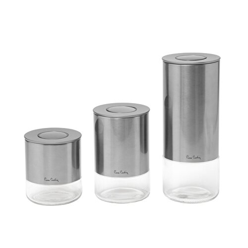 Resim Pierre Cardin Gusto Silver Cam 3'lü Kavanoz Seti