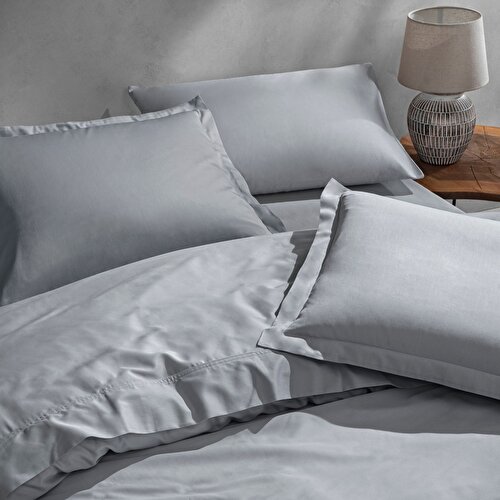 Detayları Göster Linens Mix&Match Pamuk Saten 2'li Volanlı Yastık Kılıfı Seti Gri Resim Linens Mix&Match Pamuk Saten 2'li Volanlı Yastık Kılıfı Seti Gri