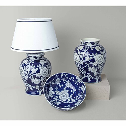 Resim Linens Adore Porselen 33x33x42 cm Abajur