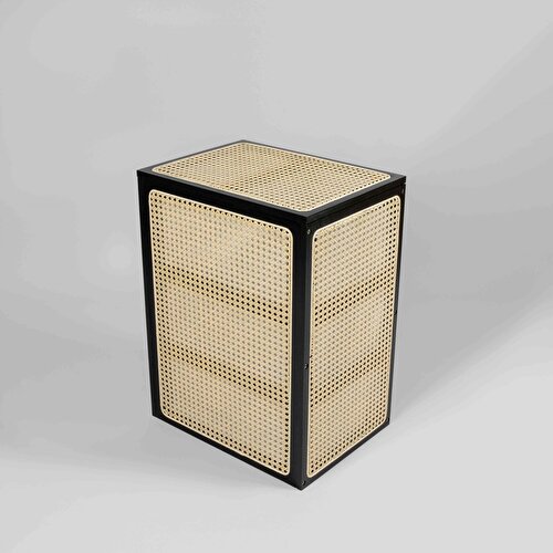 Resim Linens Luther Çamaşır Sepeti 45x33x60 cm Siyah
