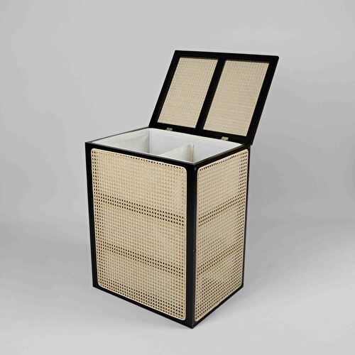Resim Linens Luther Çamaşır Sepeti 53x39x65 cm Siyah