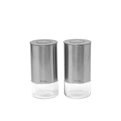 Resim Pierre Cardin Gusto Silver Cam 20cm 2'li Kavanoz Seti