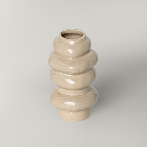 Resim Linens Callen 11,5x11x20 cm Vazo Bej