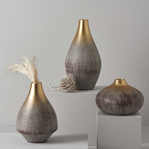 Resim Linens Levina Seramik 17x17x12 cm Vazo