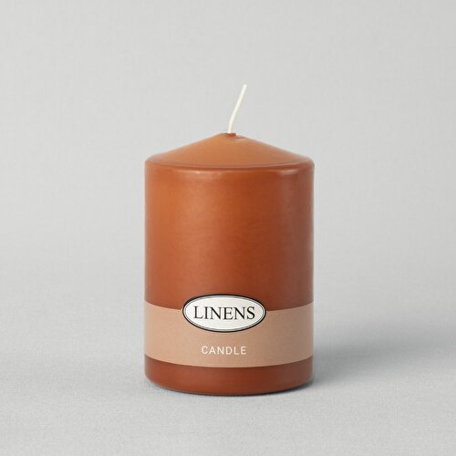 Resim Linens Basic Çap 7 Yükseklik 10 cm Baton Mum Kiremit