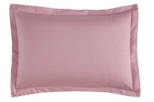 Resim Linens Mix&Match Pamuk Saten 2'li Volanlı Yastık Kılıfı Seti Gül Kurusu