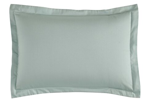 Resim Linens Mix&Match Pamuk Saten 2'li Volanlı Yastık Kılıfı Seti Yeşil