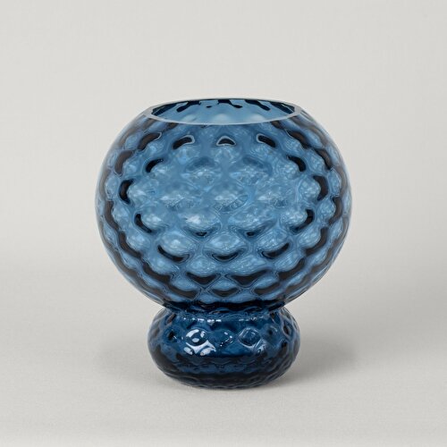 Resim Linens Eviel 18x18x19 cm Vazo Mavi