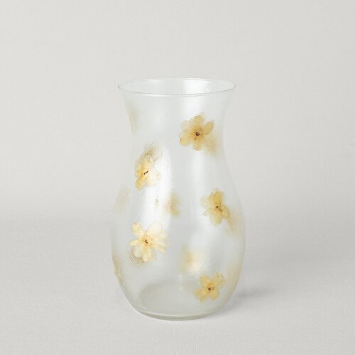 Resim Linens Brise 12x12x20 cm Vazo Sarı