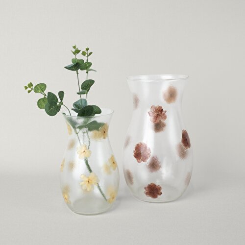 Resim Linens Brise 12x12x20 cm Vazo Sarı