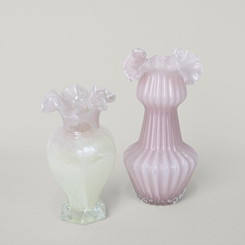 Resim Linens Bonte 15x15x29 cm Vazo Pudra