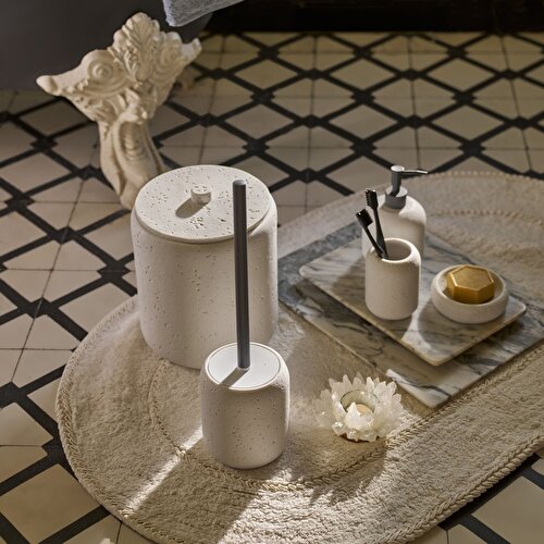 Resim Linens Saut 10x10x5 cm Mumluk Beyaz