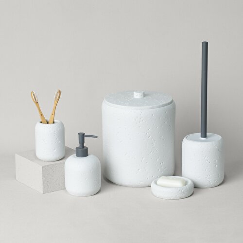 Resim Linens Lumıa 11,4X3,1 cm Katı Sabunluk Beyaz