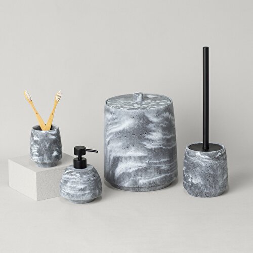 Resim Linens Morio 11,1x14,1 cm Sıvı Sabunluk Gri