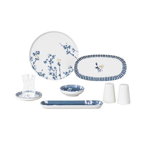 Resim Pierre Cardin Doria Porselen 28 Parça Kahvaltı Takımı