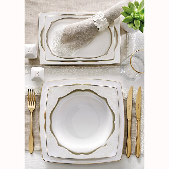 Linens Turkiye Deki Ev Tekstili Sektorunun Lider Markasi Pierre Cardin Clasica 12 Kisilik 60 Parca Bone China Yemek Takimi