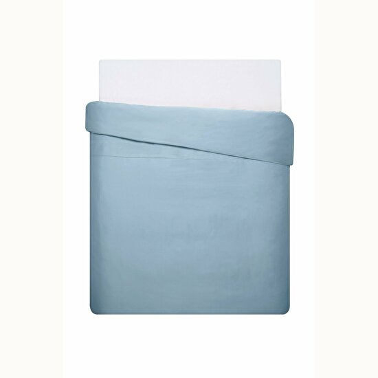 Linens Mix&Match Pamuk Saten Çift Kişilik Nevresim Kılıfı Mavi