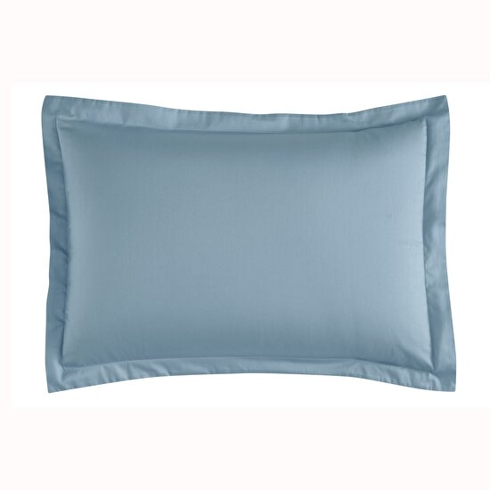 Linens Mix&Match Pamuk Saten 2'li Volanlı Yastık Kılıfı Seti Mavi