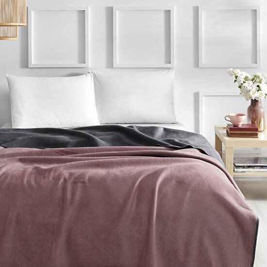 Linens Gloria Çift Kişilik Battaniye Pembe