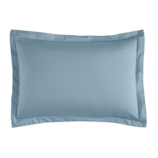 Linens Mix&Match Pamuk Saten 2'li Volanlı Yastık Kılıfı Seti Mavi