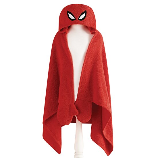 Lisanslı Spiderman Pamuk 75x130 cm Havlu Panço Kırmızı