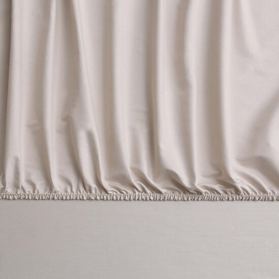 Linens Mix&Match Pamuk Saten King Size Lastikli Çarşaf Taş